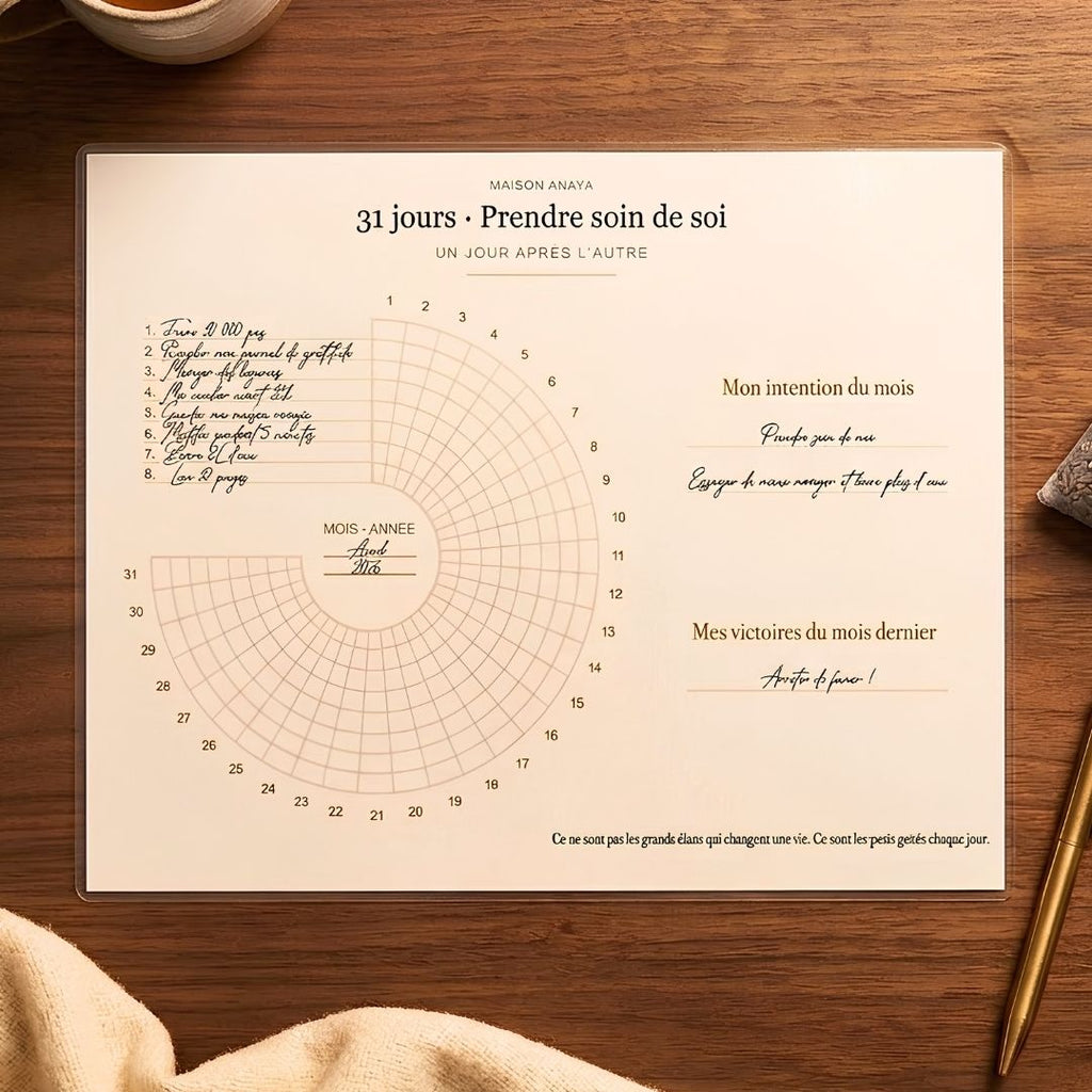 Planning - 30 jours pour prendre soin de soi
