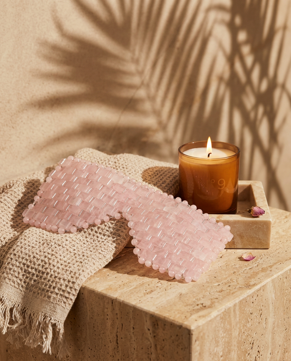 Quartz Rose Masque Intégral Yeux 100%