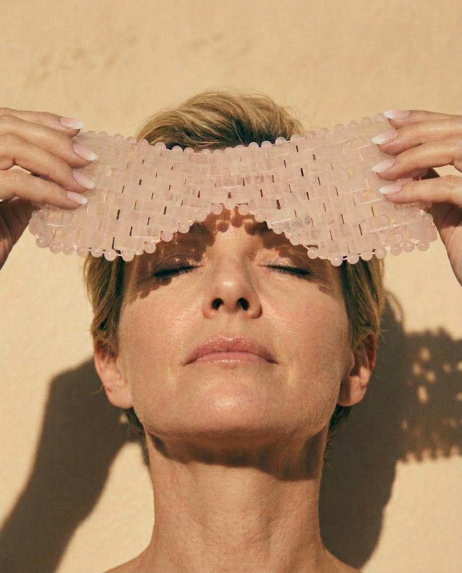 Quartz Rose Masque Intégral Yeux 100%